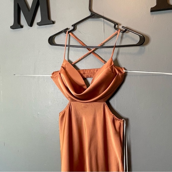 Hello Molly Angels In America Midi Dress Rust size Small/4 NWT - Picture 5 of 15